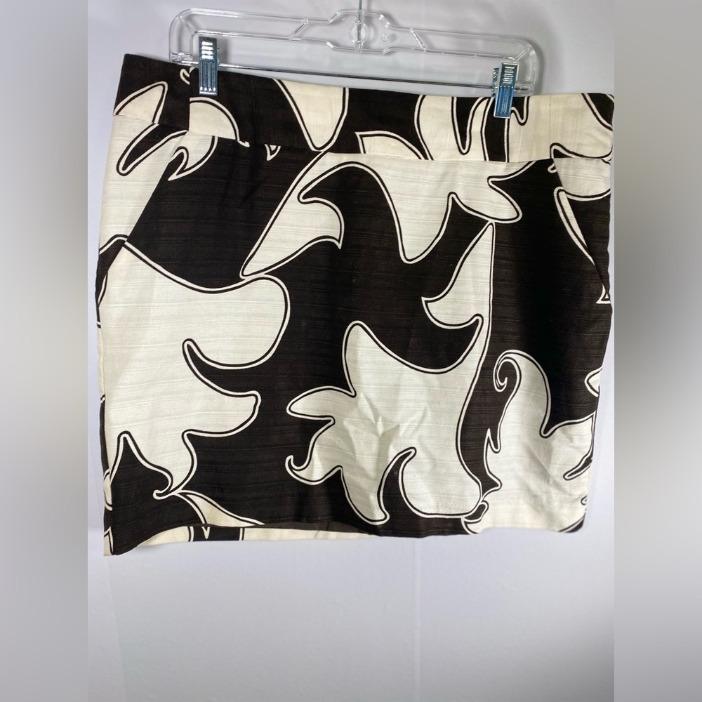Merona brown and white skirt SZ 16